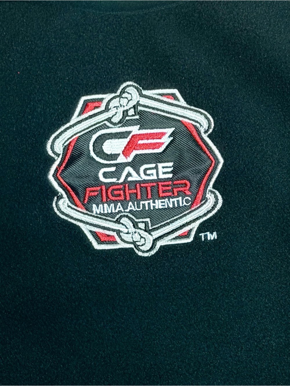 Cage Fighter MMA Authentic Performance Shirt Men Medium Black Long Sleeve Sports - Picture 3 of 5